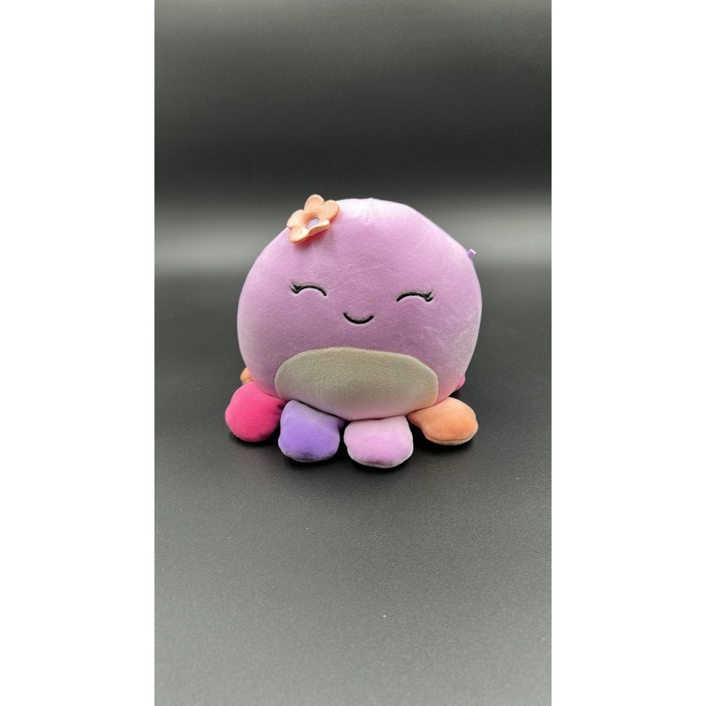 Squishmallows Original Beula the Octopus Lavender Purple Flower Plush 8 Inch